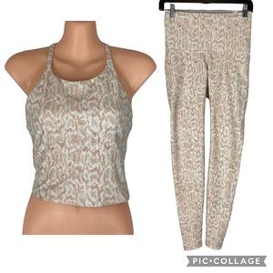 🌷 Old Navy PowerSoft Longline Sports Bra & High Waisted Powersoft Legging Set